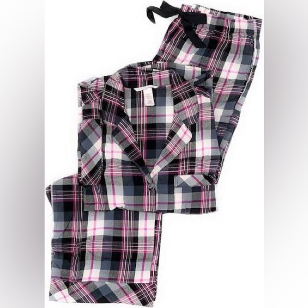 Victoria's Secret Flannel Long PJ Set — XL NWT